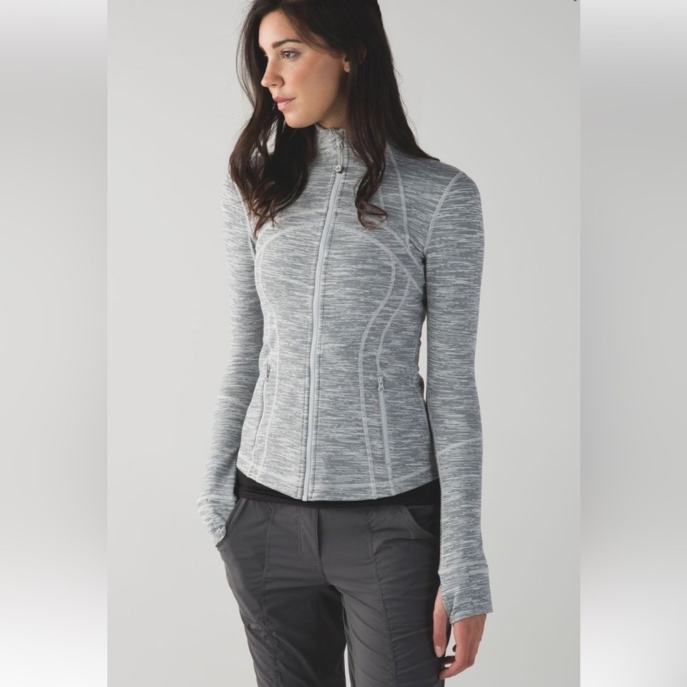 Lululemon‎ Define Jacket Size 8 Full Zip Athletic Space Heather Grey